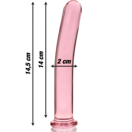 Plug Anal din Sticla Borosilicata Nebula Series by Ibiza, Model 8, Roz, 14.5 cm [2]