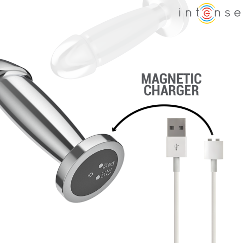 Plug anal metalic Intense S cu 10 vibrații și telecomandă [5]