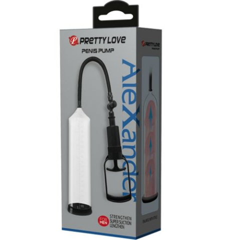 Pompă manuală pentru penis PRETTY LOVE Alexander, cilindru transparent [4]