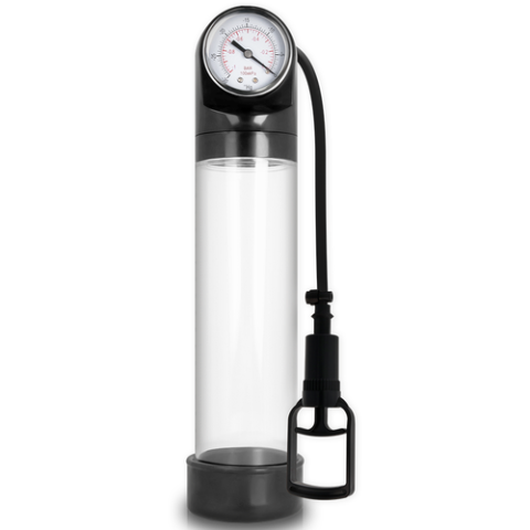 Pompe penis - Pompă pentru penis cu manometru PUMP ADDICTED RX9 Transparent