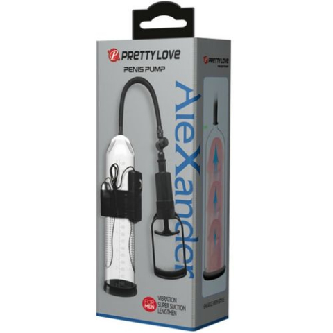 Pompă pentru penis PRETTY LOVE cu vacuum manual și modul vibrator [7]