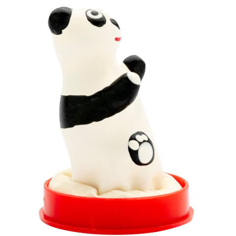 Prezervativ decorativ pictat manual – Model Panda, CONDOMERIE [1]