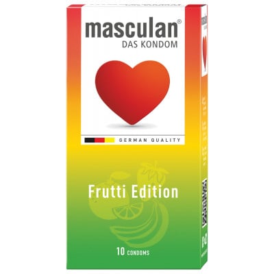 Prezervative - Prezervative aromatizate Masculan Frutti Edition, 10 bucăți