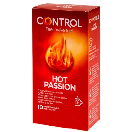 Prezervative Control Hot Passion, Efect de Încălzire, 53 mm, 10 buc
