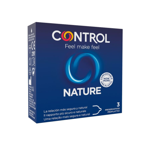 Prezervative Control Nature 3 bucăți – Latex Natural, Formă Anatomică