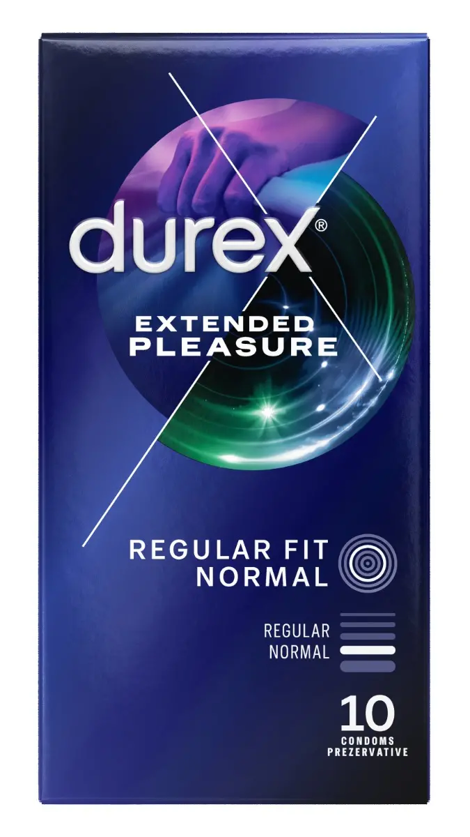 Prezervative - Prezervative Durex Extended Pleasure, 10 bucati