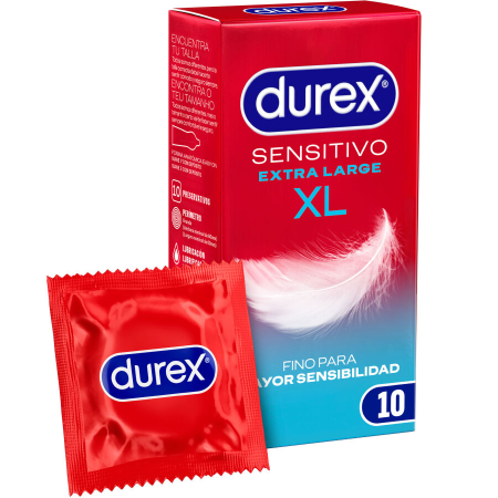 Prezervative - Prezervative Durex Sensitive XL (10 buc) – Mai mult confort, mai multa senzatie