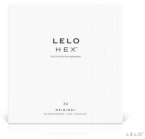 Prezervative - Prezervative HEX Original, ultra-subțiri, lățime nominală 54 mm, 36 bucăți