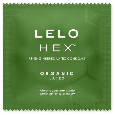 Prezervative LELO HEX Organic, 36 unitati, latex organic, cu L-arginina [2]