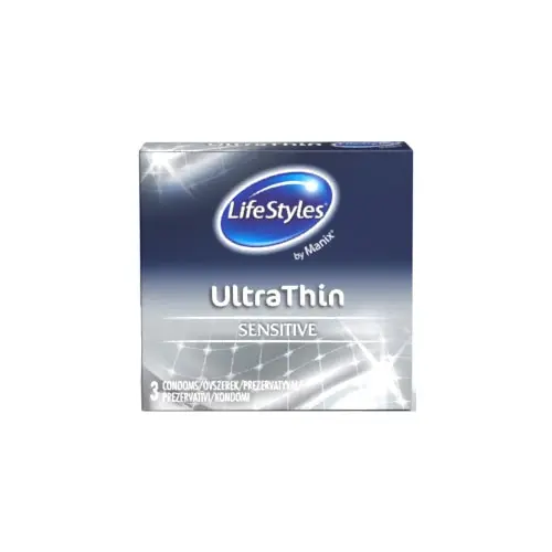 Prezervative - Prezervative LifeStyles Ultra Thin, 3 buc