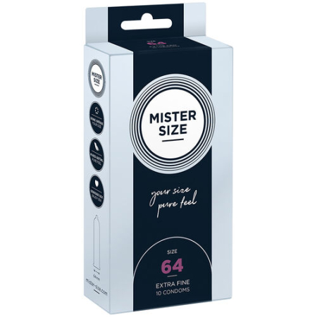 Prezervative - Prezervative Mister Size 64mm, 10 buc