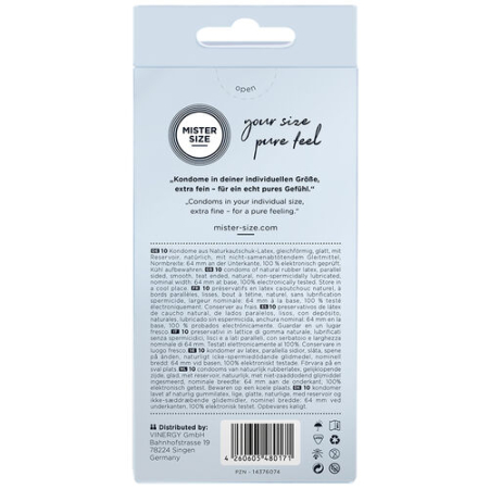 Prezervative Mister Size 64mm, 10 buc [2]