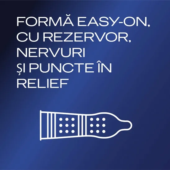 Prezervative Durex Mutual Pleasure 3 Bucăți – Nervurate și Punctate pentru Stimulare Intensă [4]