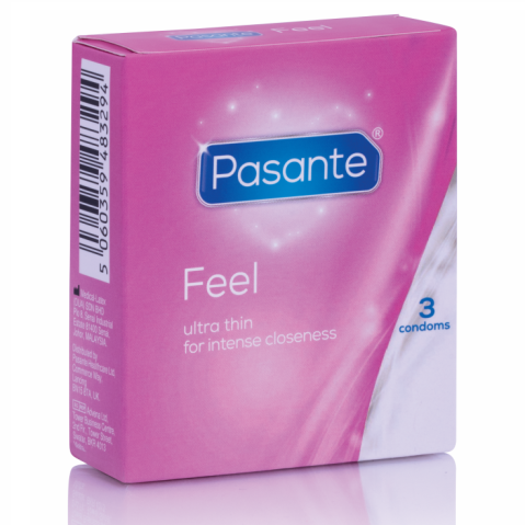 Prezervative Pasante Sensitive Ultra Subțiri, 3 bucăți, Latex Natural, 52 mm [0]