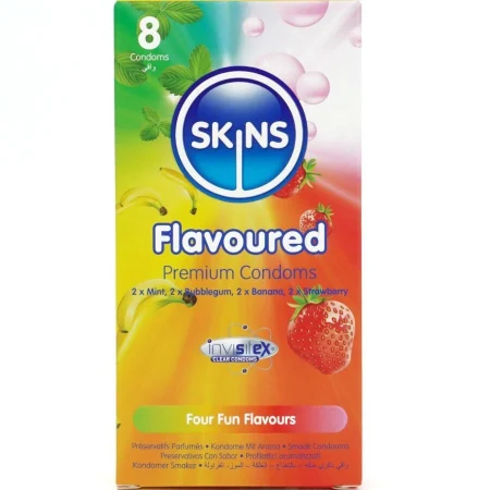 Prezervative aromate Multi Flavours Premium, 8 bucăți