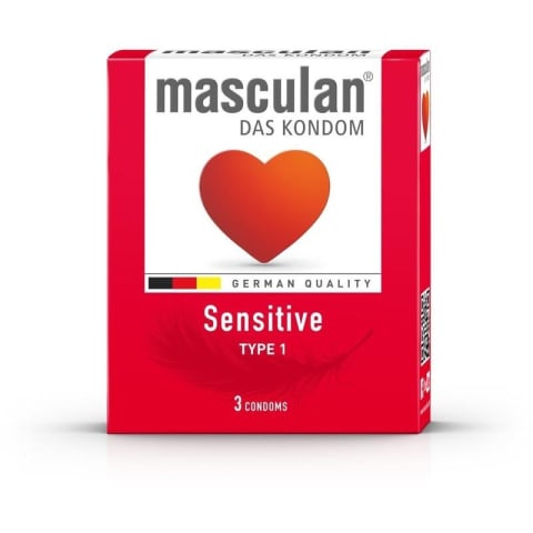 Prezervative - Prezervative ultra-subțiri Masculan Sensitive, 3 bucăți