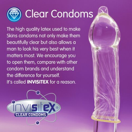 Set 16 Prezervative, Skins - Extra Large, Latex, Transparent [2]