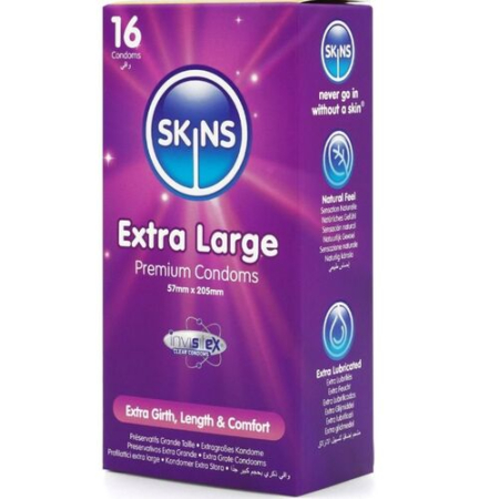 Set 16 Prezervative, Skins - Extra Large, Latex, Transparent [1]