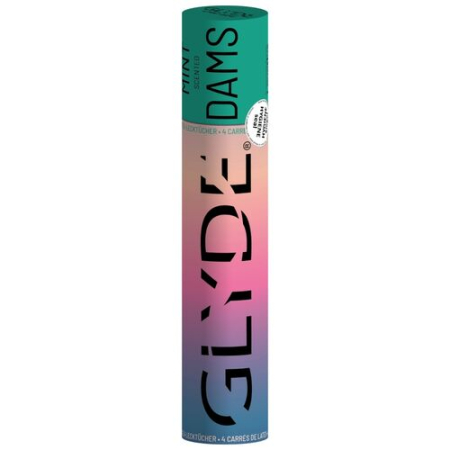 Prezervative - Set 4 unitati prezervative SHEER GLYDE, folie latex, menta, 25x15cm