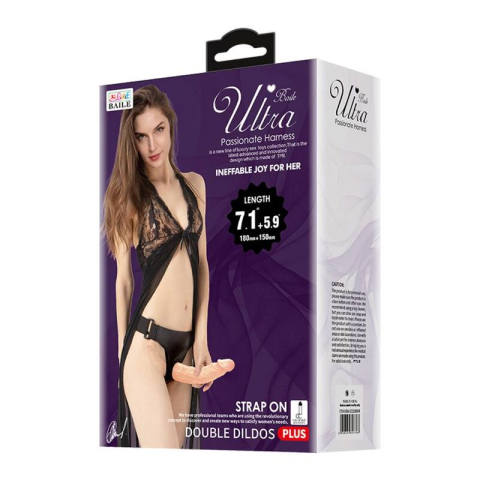 Set Baile Ultra Passionate cu 2 dildo-uri și ham reglabil [6]