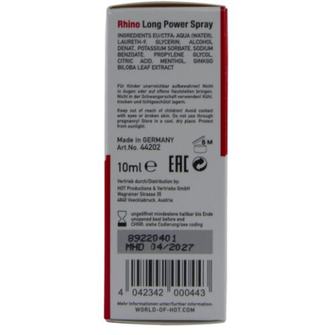 Spray HOT Rhino Long Power pentru Bărbați, Efect de Întârziere, 10 ml [4]