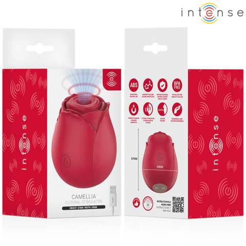 Stimulator clitoridian cu unde de presiune, tip trandafir, Bordeaux Mini [5]