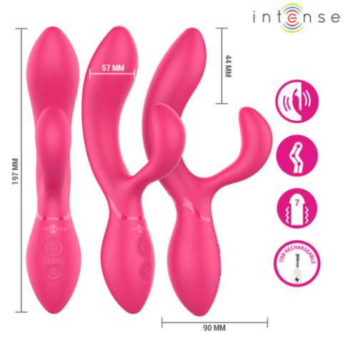 Vibrator Articulabil INTENSE Charly cu 2 Motoare și 7 Moduri de Vibrație [1]