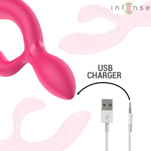 Vibrator Articulabil INTENSE Charly cu 2 Motoare și 7 Moduri de Vibrație [5]