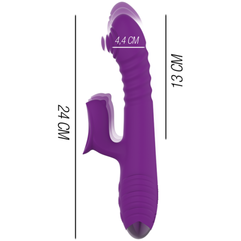 Vibrator automat Intense Iggy Up & Down violet – 24 cm [3]