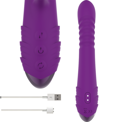 Vibrator automat Intense Iggy Up & Down violet – 24 cm [4]