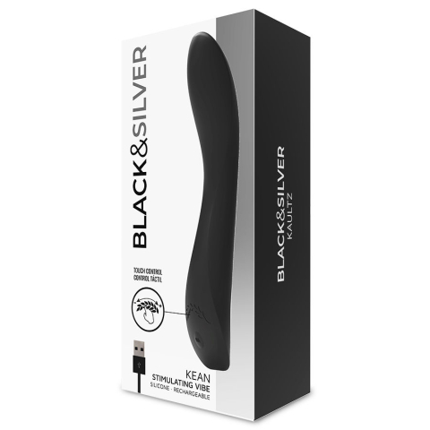 Vibrator Black&Silver Kean Touch Control – 10 moduri [7]