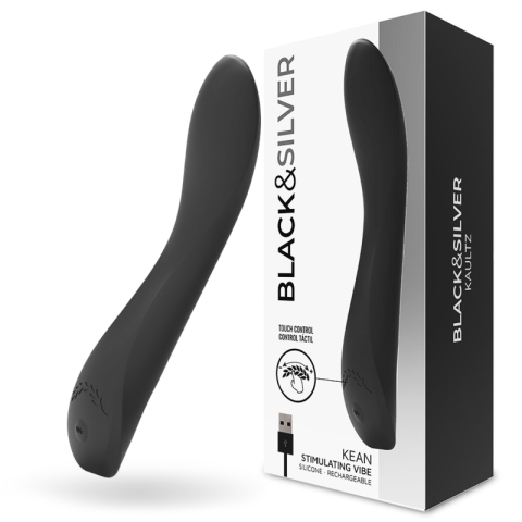 Vibratoare - Vibrator Black&Silver Kean Touch Control – 10 moduri