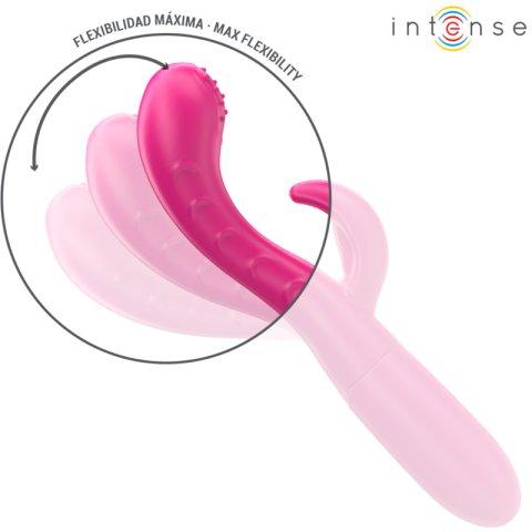 Vibrator Intense Amara cu limbă stimulatoare – roz [2]
