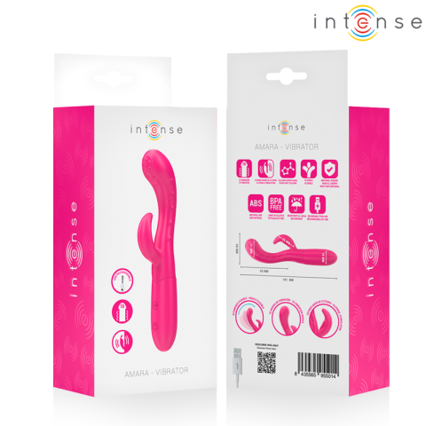 Vibrator Intense Amara cu limbă stimulatoare – roz [6]