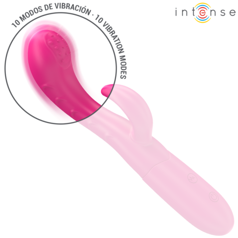 Vibrator Intense Amara cu limbă stimulatoare – roz [1]