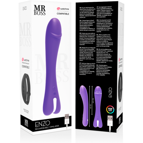 Vibrator Mr Boss Enzo cu telecomandă Watchme – 22 cm [8]