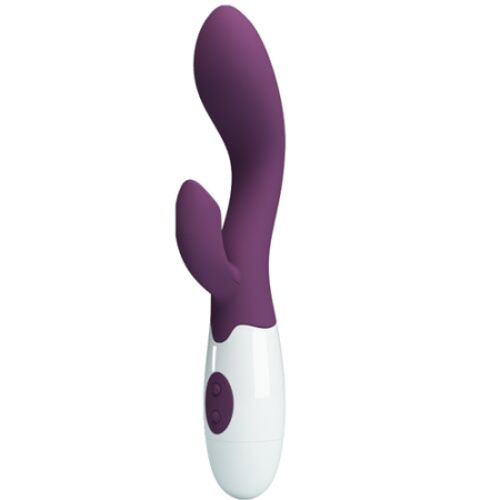 Vibratoare - Vibrator G-Spot Pretty Love Brighty, 30 functii de vibratie, mov, 210x70x40mm