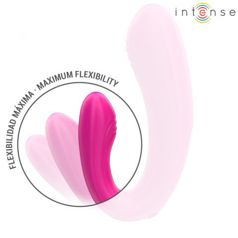 Vibrator Janet în Formă de U pentru Stimulare Internă și Clitoridiană, 2 Motoare, Roz [6]