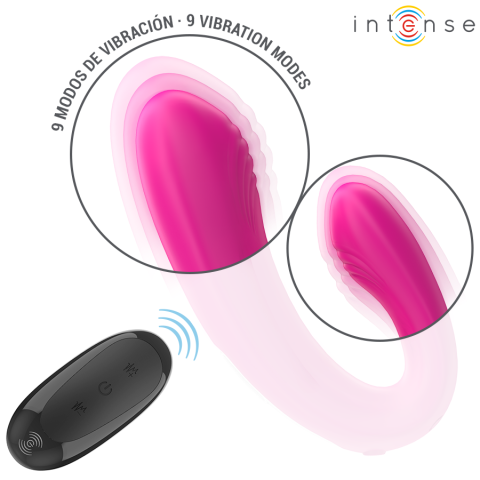 Vibrator Janet în Formă de U pentru Stimulare Internă și Clitoridiană, 2 Motoare, Roz [5]