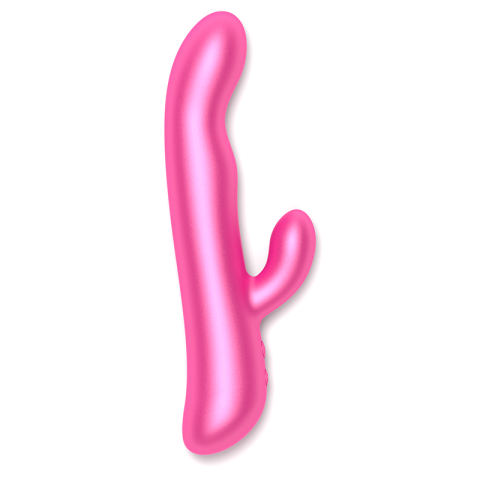 Vibrator Rabbit cu rotație pentru punctul G și vibrații pentru clitoris, control prin aplicație, Oslo, roz [2]