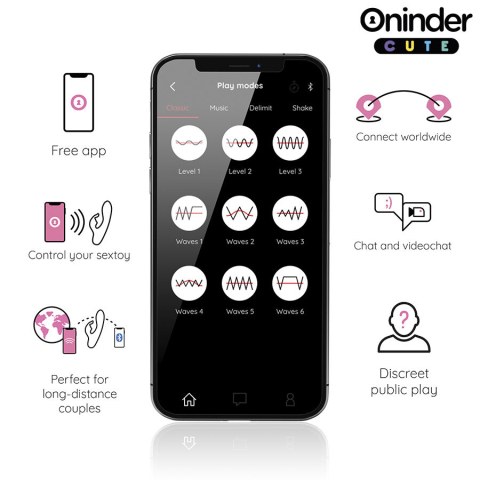 Vibrator rabbit Cute Love Bunny pentru stimularea punctului G și clitorisului, control prin aplicație de oriunde, reîncărcabil USB-C, roz [3]
