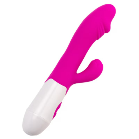 Dildo & Vibratoare - Vibrator rabbit Pretty Love Snappy, stimulare punct G si clitoris, 30 moduri vibratii, silicon ABS, 20 cm