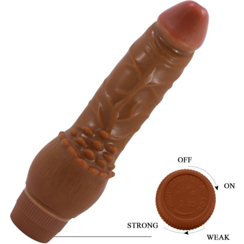 Vibrator realist Baile Barbara 19,5 cm Mulatto [2]