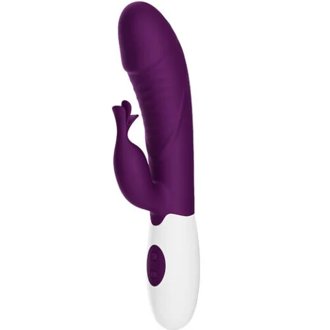 Vibratoare - Vibrator cu Stimulare Dublă Pretty Love Rogue Muse, Mov