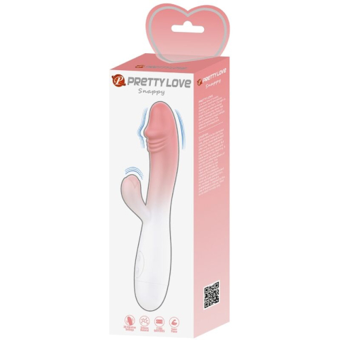 Vibrator Snappy cu Stimulare Dublă, 2 Motoare și 30 de Moduri de Vibrație, Roz [7]