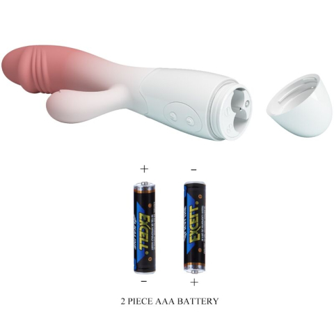 Vibrator Snappy cu Stimulare Dublă, 2 Motoare și 30 de Moduri de Vibrație, Roz [6]