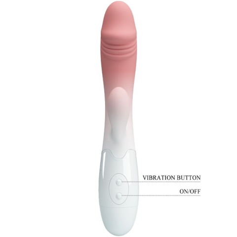 Vibrator Snappy cu Stimulare Dublă, 2 Motoare și 30 de Moduri de Vibrație, Roz [4]