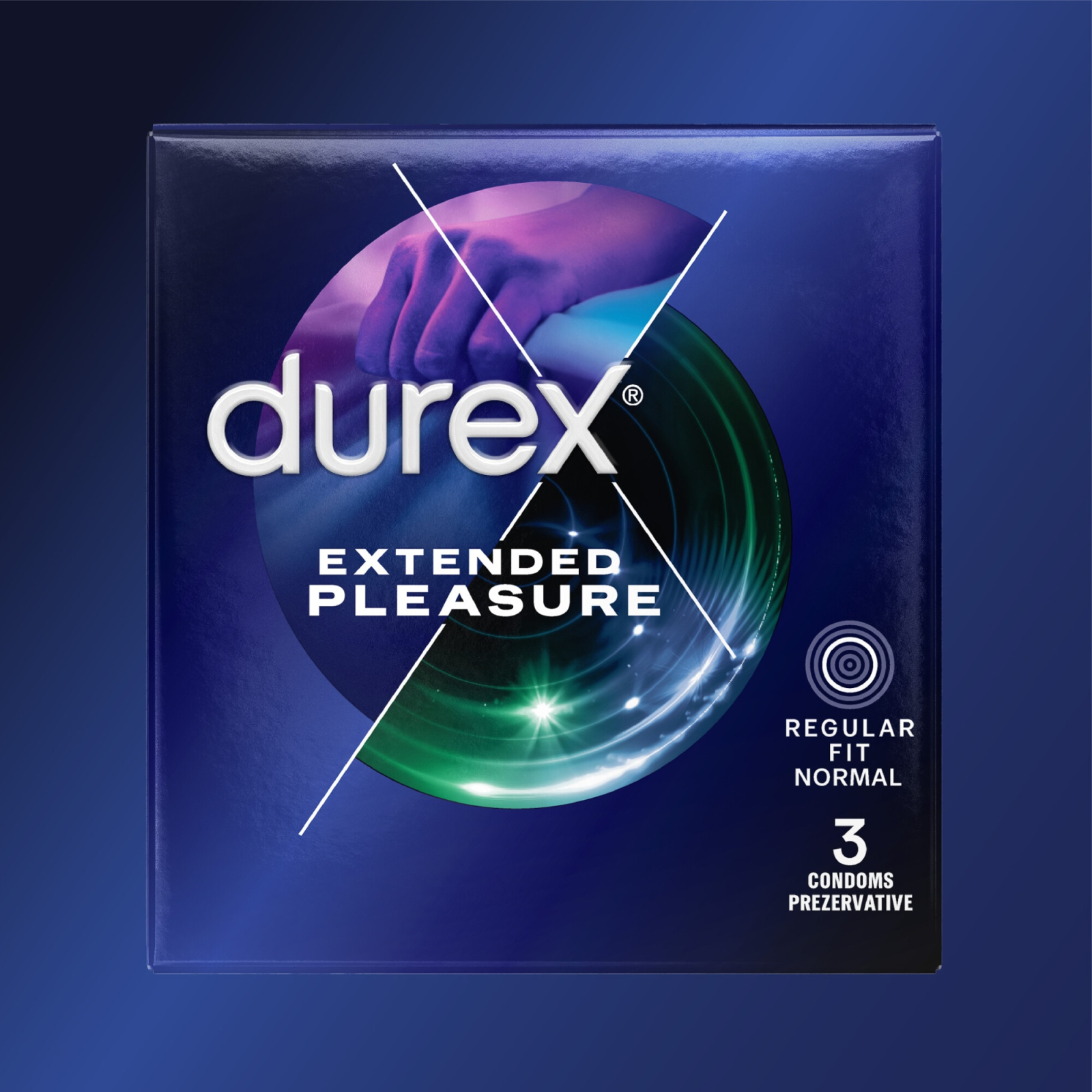 Prezervative Durex Extended Pleasure, 3 Bucati - Efect de Intarziere si Confort Sporit