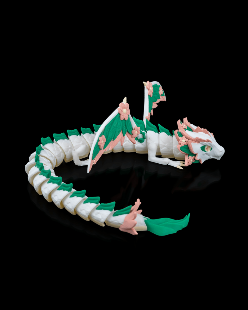 Floral Empress Dragon 3D de pictat, figurină eco-friendly PLA pentru copii [5]