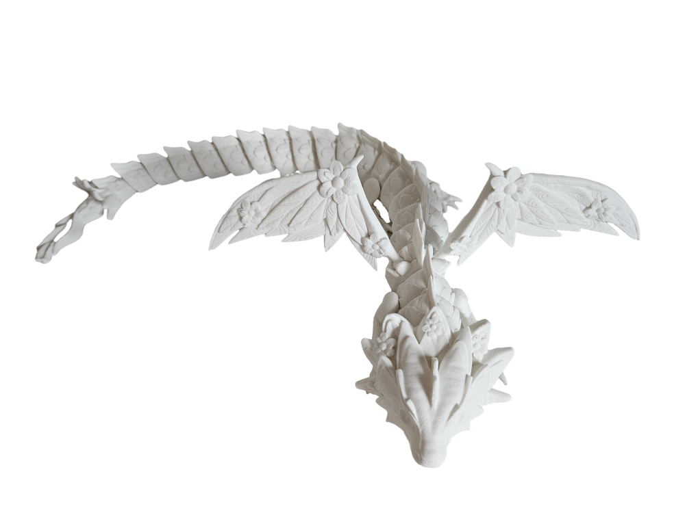 Floral Empress Dragon 3D de pictat, figurină eco-friendly PLA pentru copii [6]